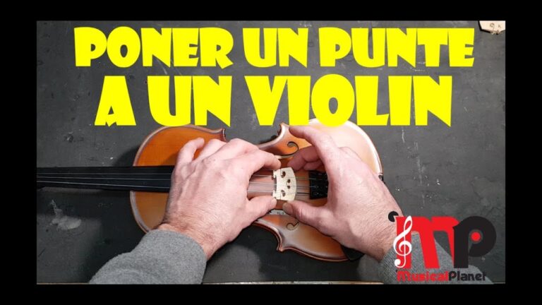 Cómo colocar un puente de violín: ajuste perfecto para un sonido ideal